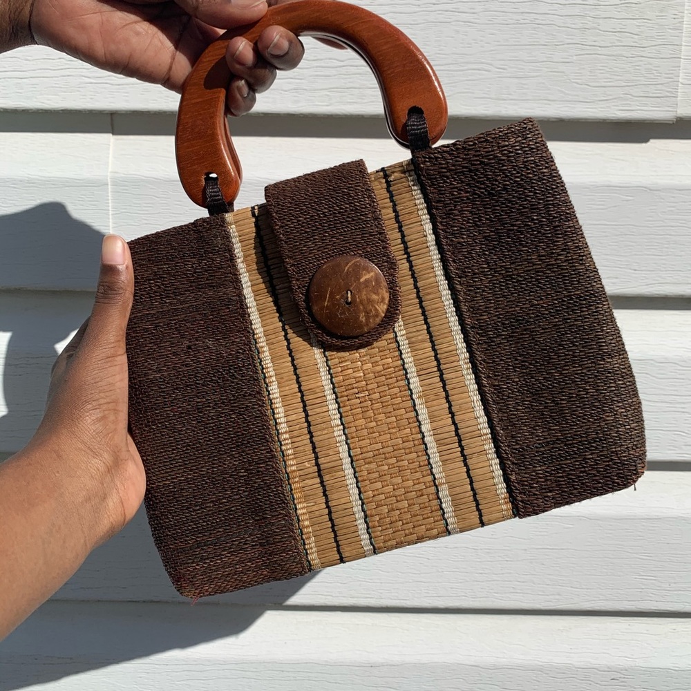 Brown Woven Bag